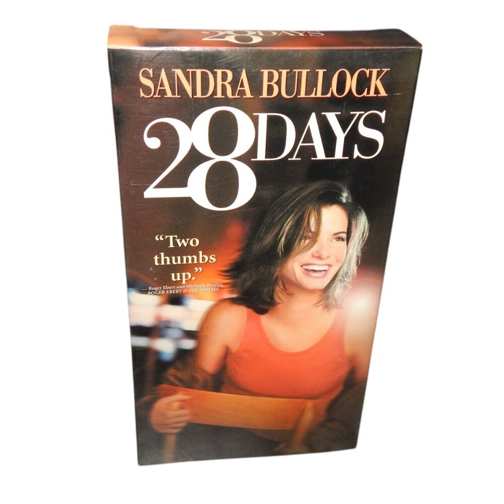 28 DAYS vintage VHS movie tape in original paper case Sandra Bullock
